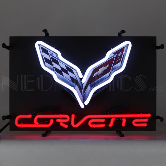 Corvette C7 Jr. Neon Sign with Backing