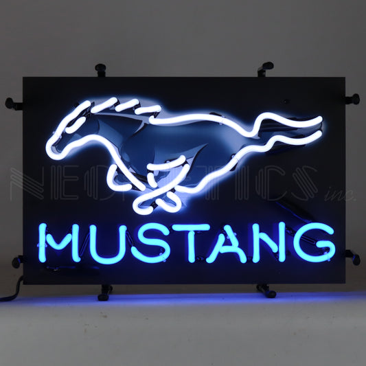 Ford Mustang Jr. Neon Sign with Backing