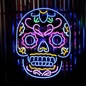 Sugar Skull Neon Sign