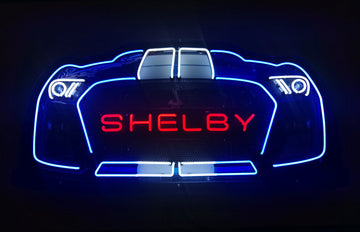 Shelby GT 500 Neon Sign in a Steel Can