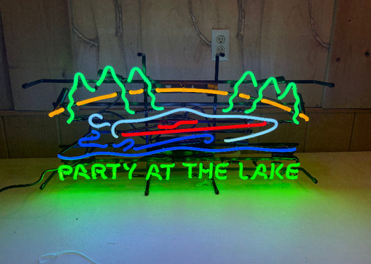 Party At The Lake Neon Sign