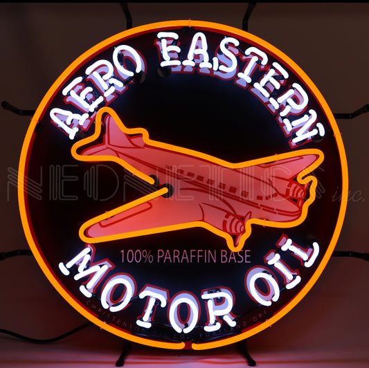 Aero Eastern Motor Oil Neon Sign